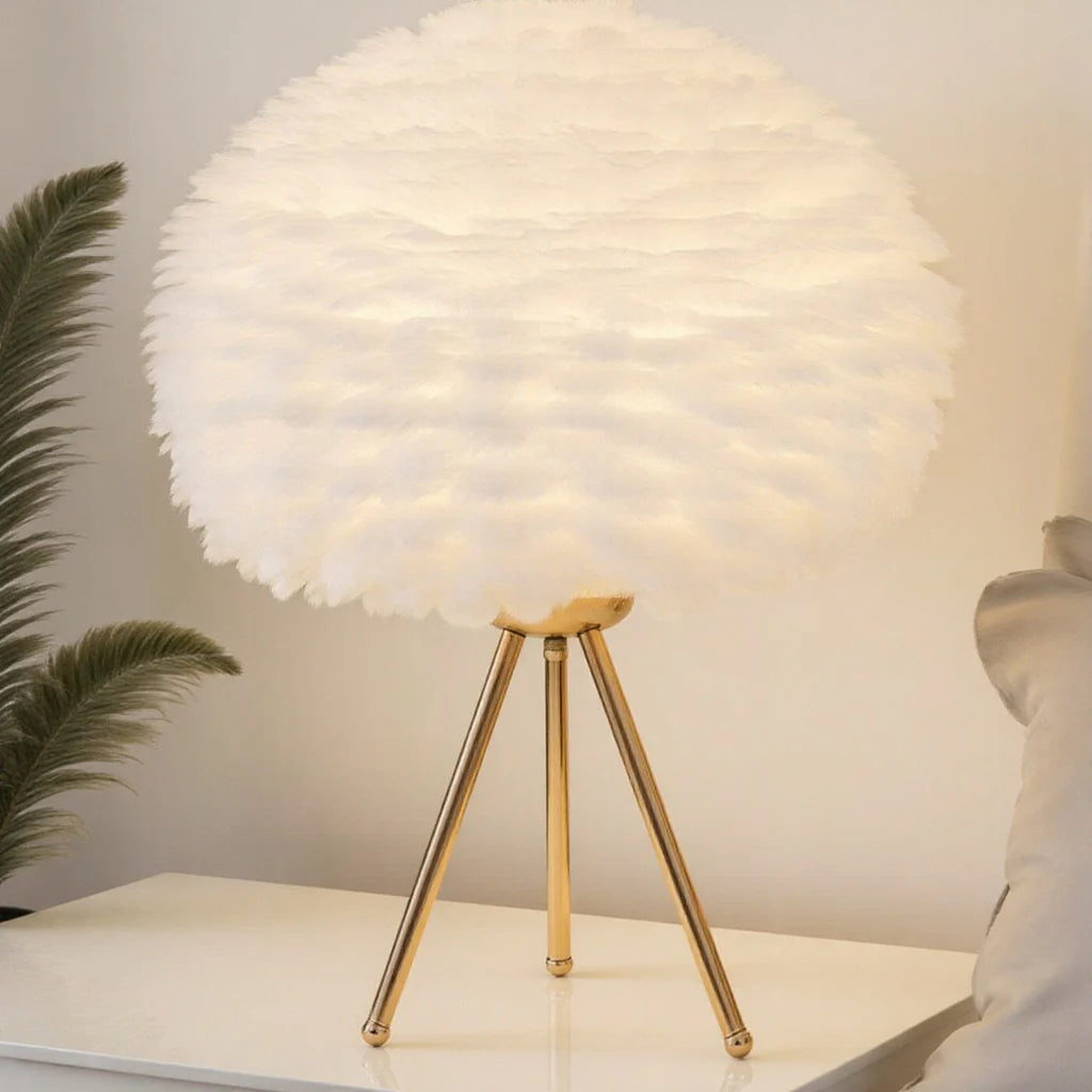Feather Table Lamp